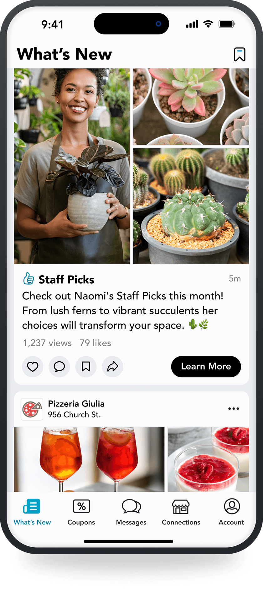 Nearlist Feed in iPhone